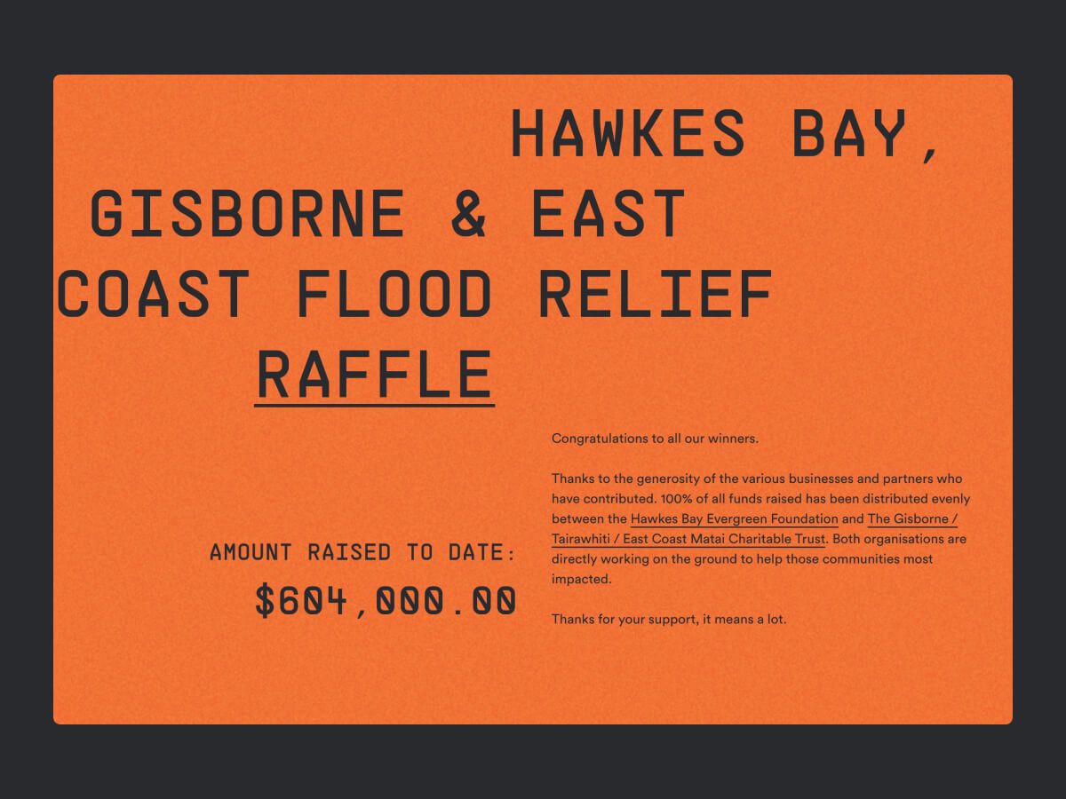 Flood relief donation page