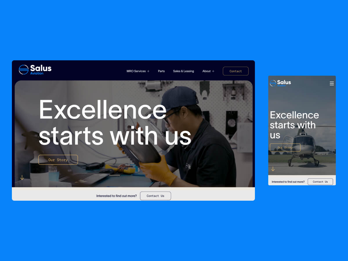 Salus Aviation website